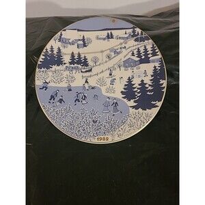 Arabia Finland 1982 Christmas 9” Plate Raija Uosikkinen Scandinavian Winter